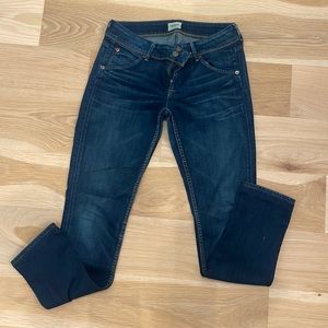 Hudson straight leg jeans, had been hemmed about 1 inch